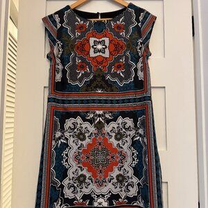 Banana Republic asbtract print shift dress (size 4)
